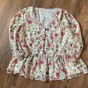 Matilda Jane Good Hart Large Floral Blouse